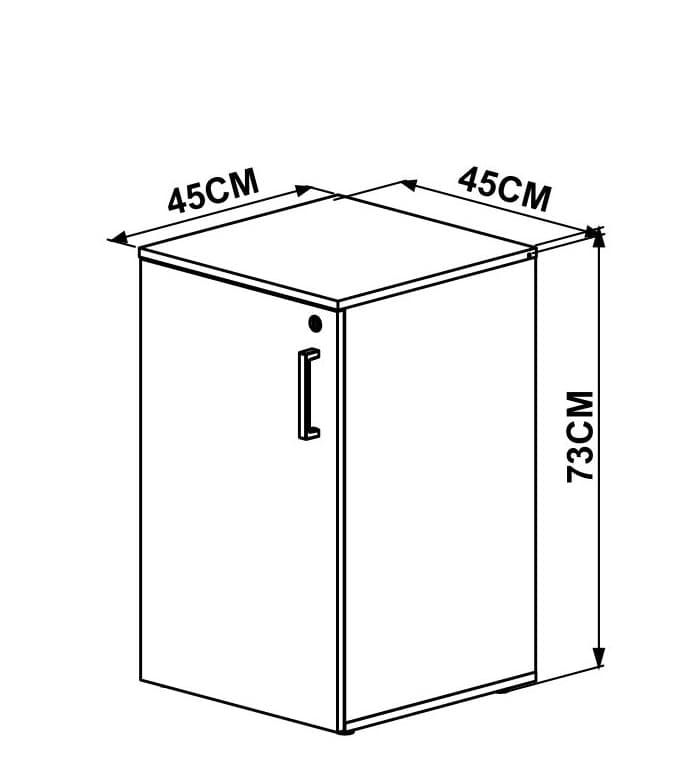 Armario bajo 1 puerta línea Concept | 25401