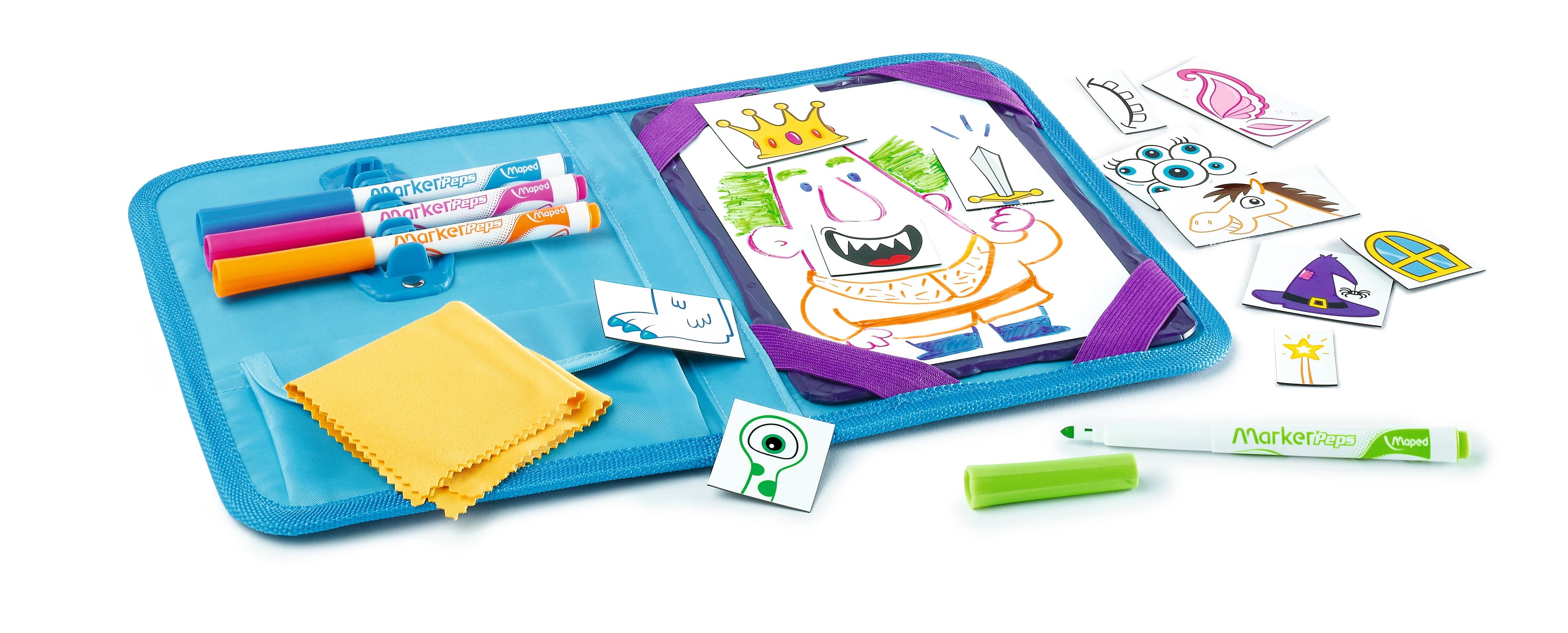 Maletín de Set creativo con pizarra para colorear +4 años | Maped 969311