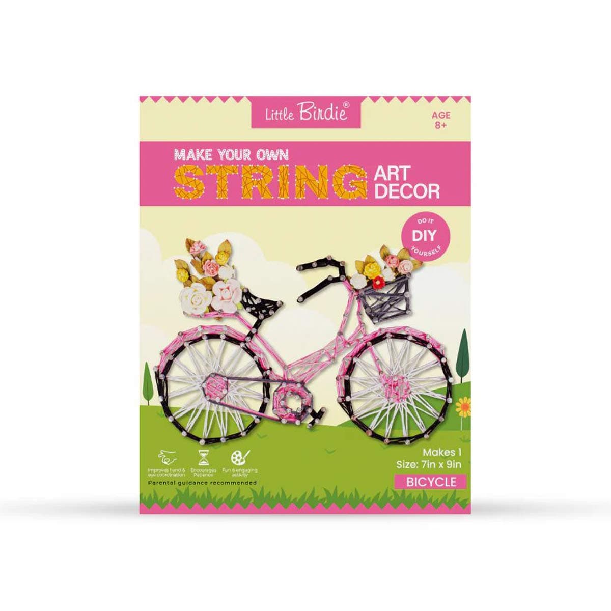 Kit de Arte con Hilos BICIBLETA +6 años | Little Birdie