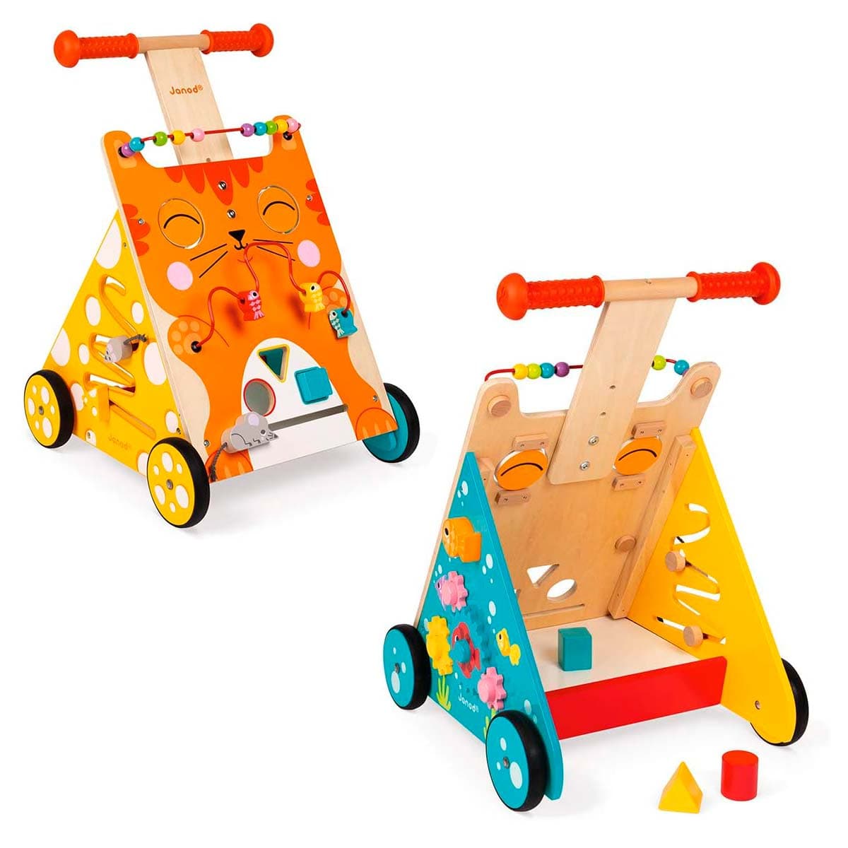 Carrito multiactividades de madera El Gato +12 meses  | Janod 8005