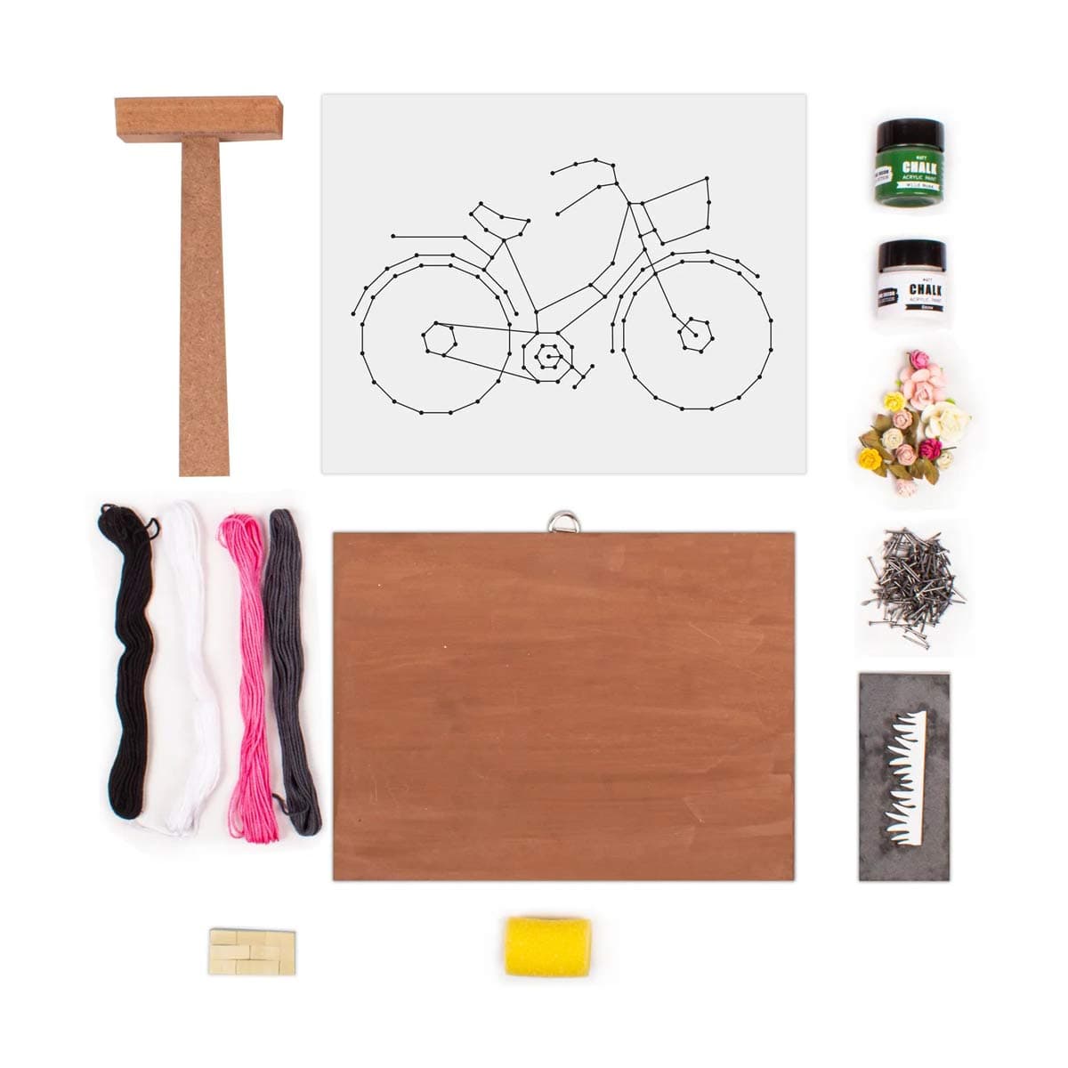 Kit de Arte con Hilos BICIBLETA +6 años | Little Birdie