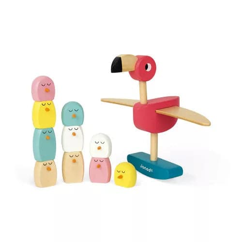 Juego de Equilibrio Flamenco Rosa Zigolos (madera) +3 años | Janod 8230