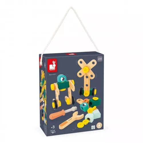 Brico'Kids barril 50 piezas (madera) +3 años  | Janod 6453