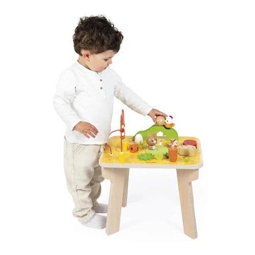 Mesa de madera para actividades en la granja +12 meses  | Janod 3321