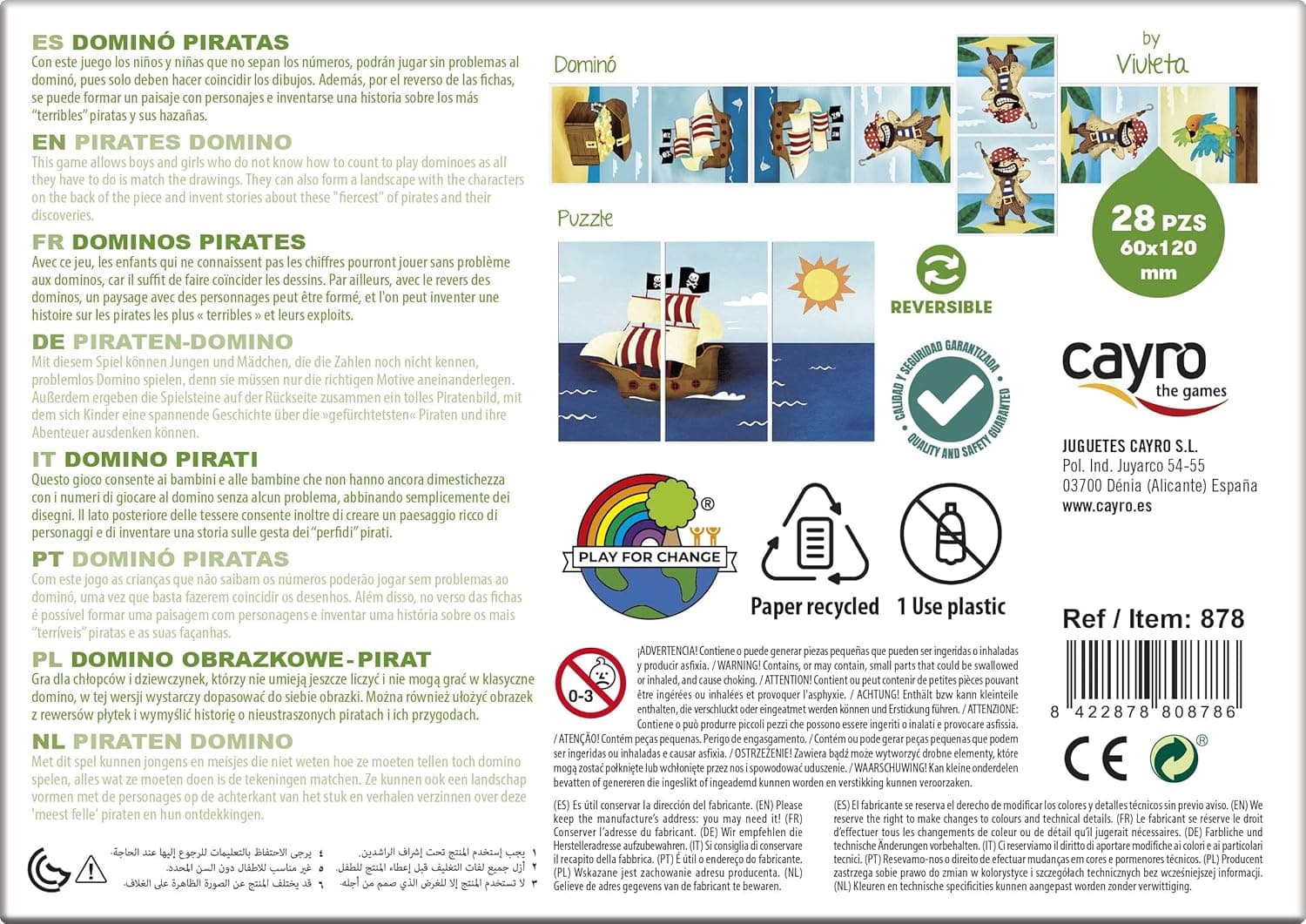 Dominó Piratas +3años | Cayro 878