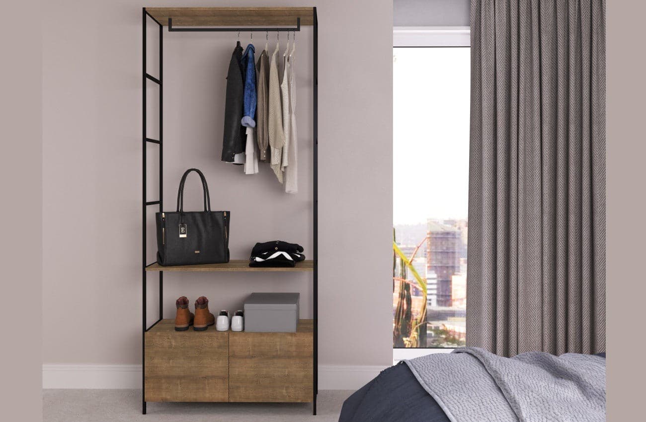 Clothes rack Steel Quadra | 27812