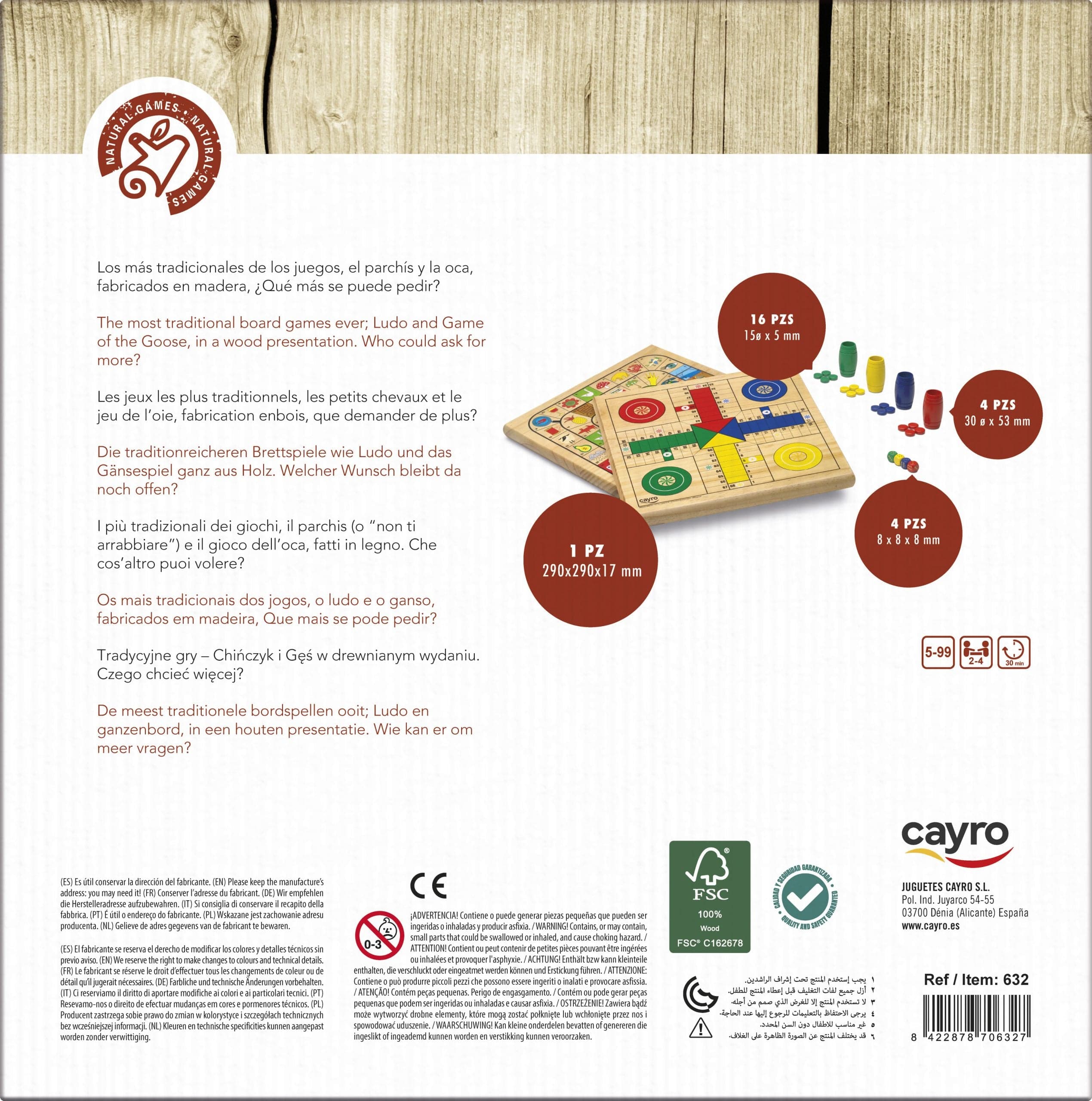 Ludo y Juego de la Oca +5 años | Cayro 632