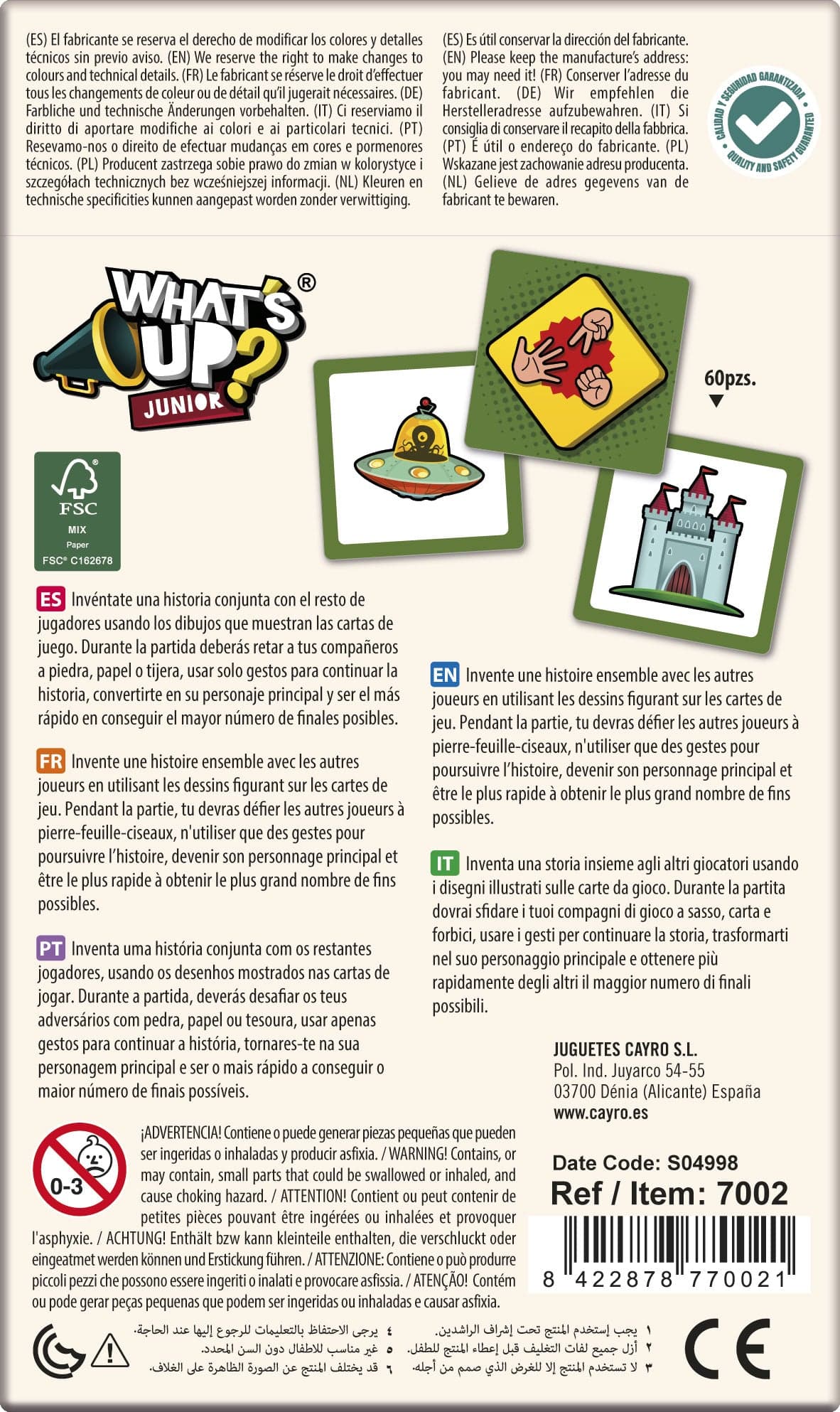 What´s Up? Junior  +6 años | Cayro 7002