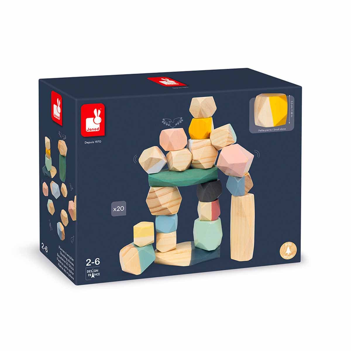 Piedras para apilar Sweet Cocoon +2 años  | Janod 4401