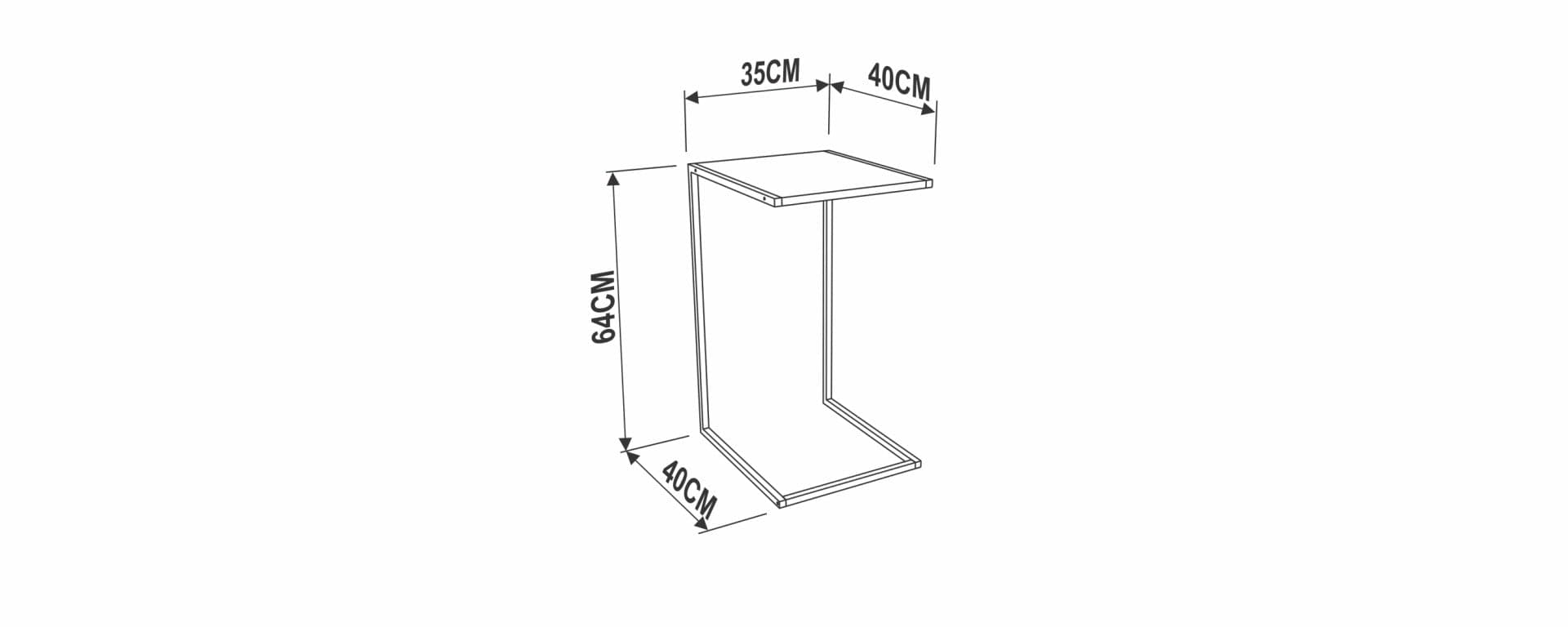 Mesa lateral línea Tube | 27820