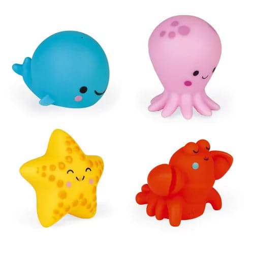 Lanchorritos Animales del Mar para el baño +10m | Janod 4703