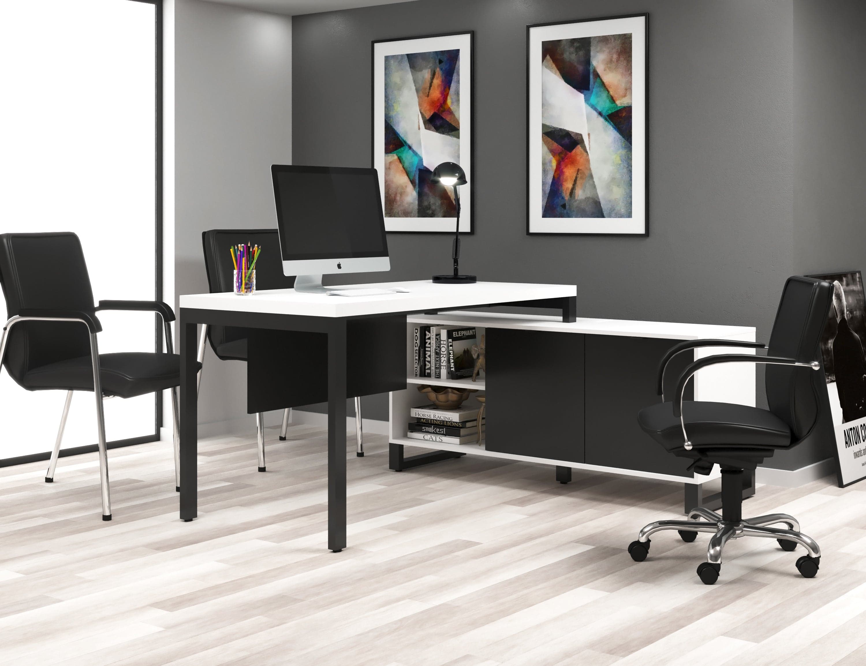 Escritorio & mueble en forma de L | 25785