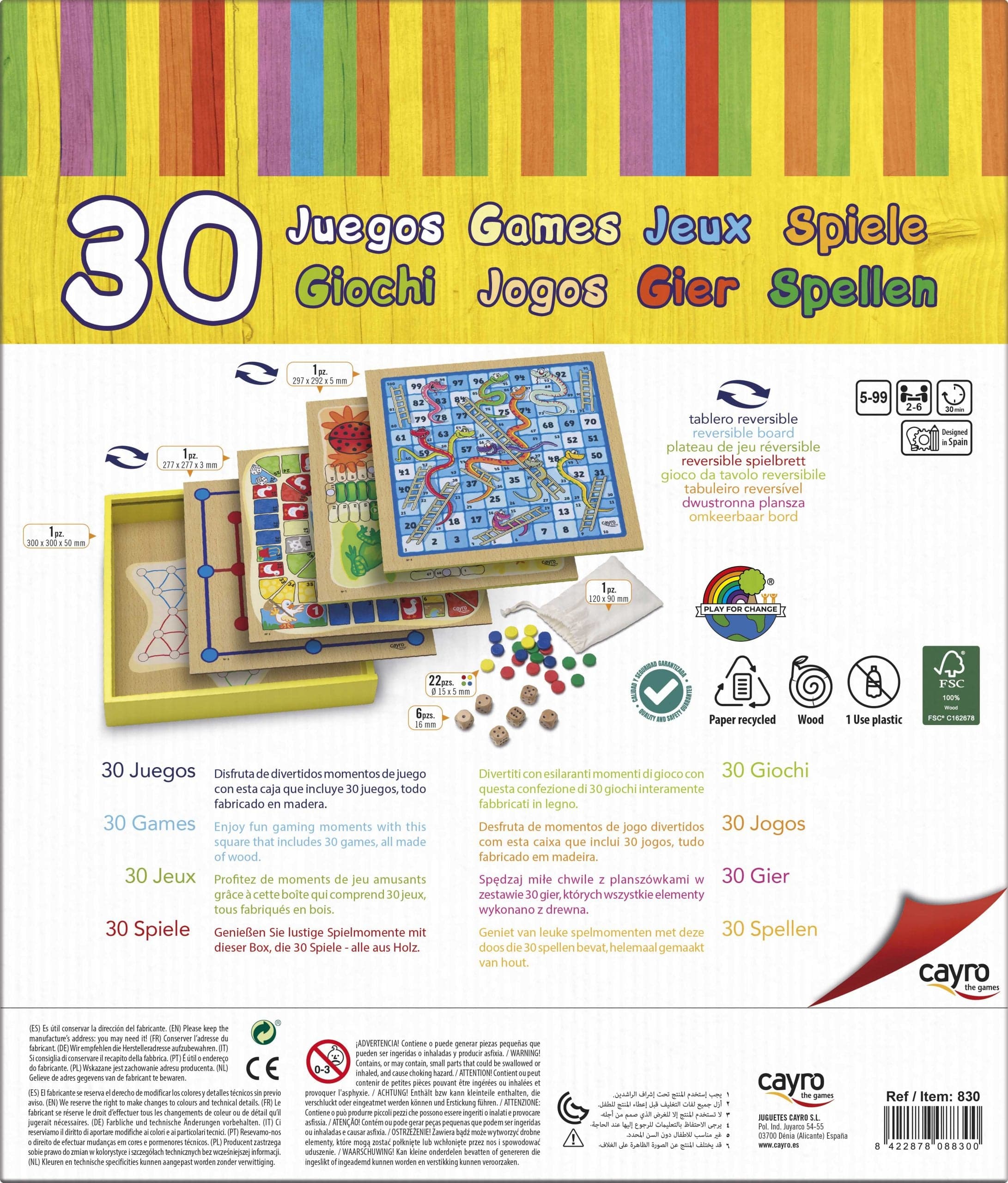 Pack con 30 juegos +5 años | Cayro 830