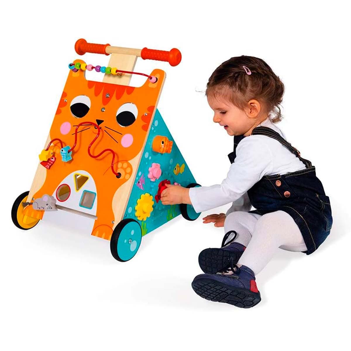 Carrito multiactividades de madera El Gato +12 meses  | Janod 8005