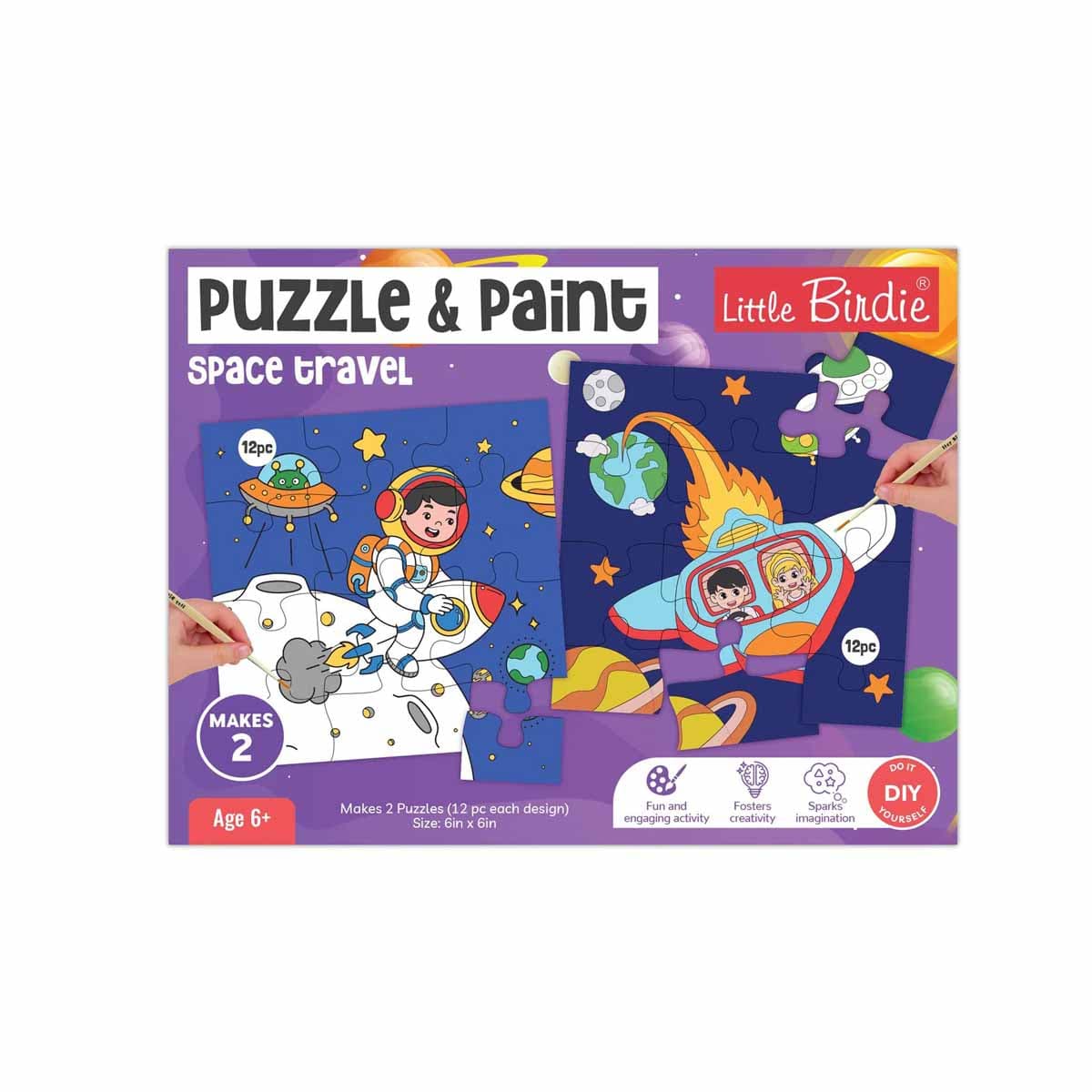 Puzle para armar & colorear +6 años  | ITSY BITSY
