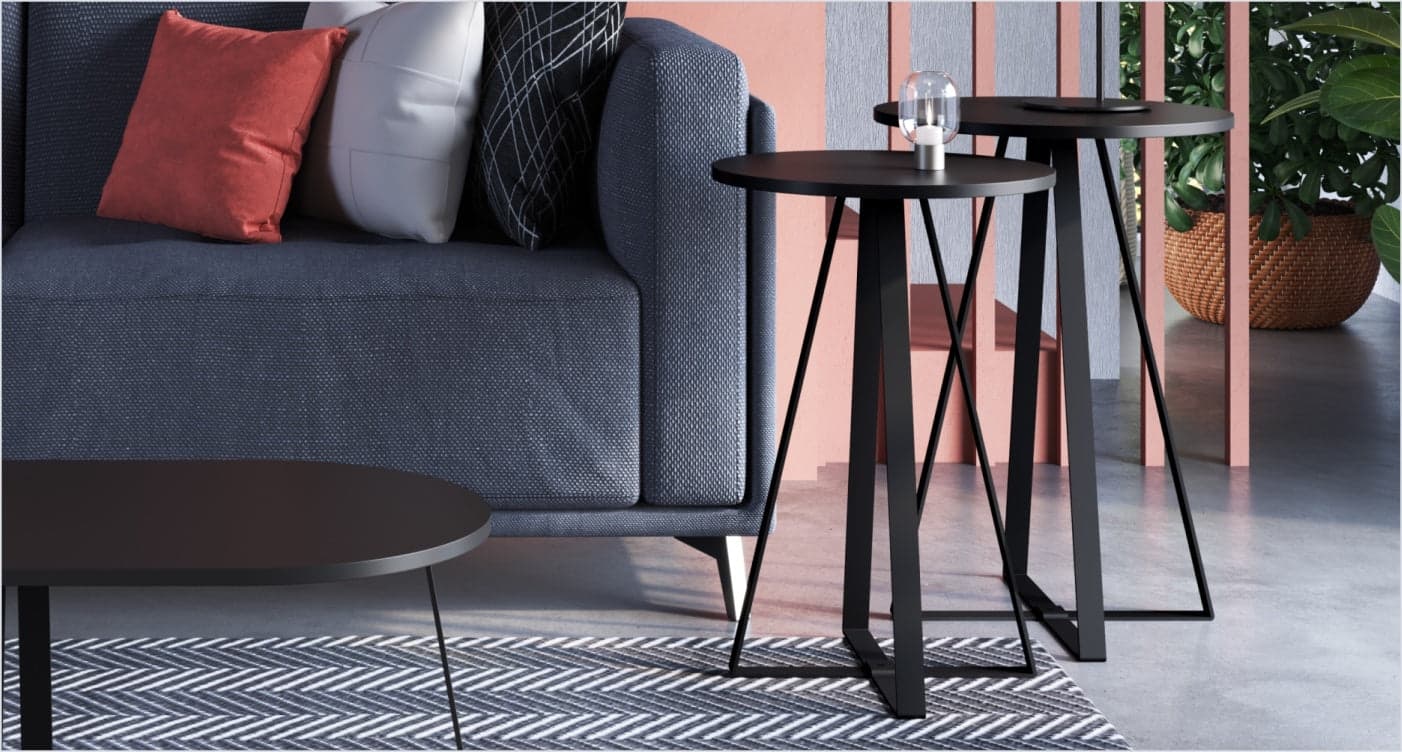 Mesa lateral Tripode | Anidable