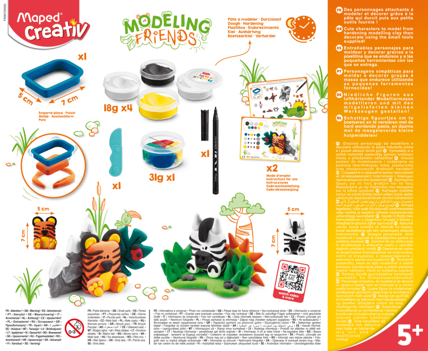 Set Creativo Infantil Modeling Friends +5 años | Maped Creative