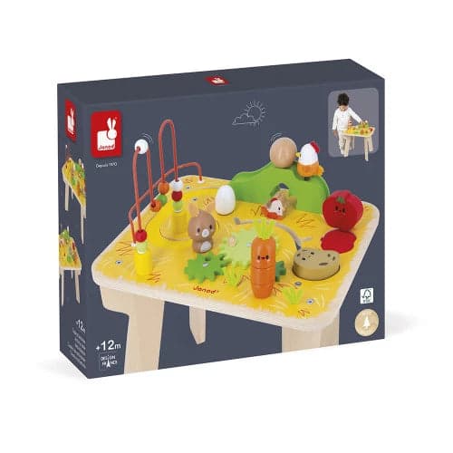 Mesa de madera para actividades en la granja +12 meses  | Janod 3321
