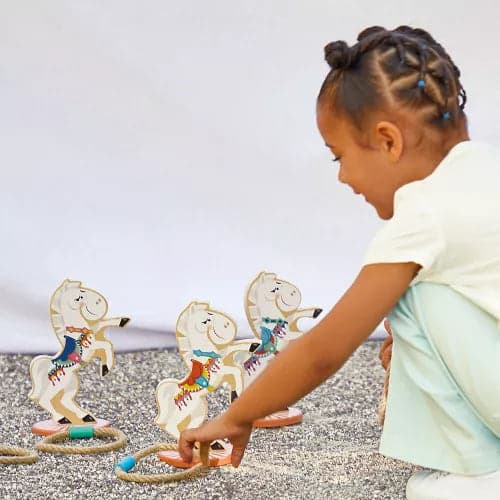 Juego de lanzamiento de anillos de caballos Applepop +3 años | Janod 3366