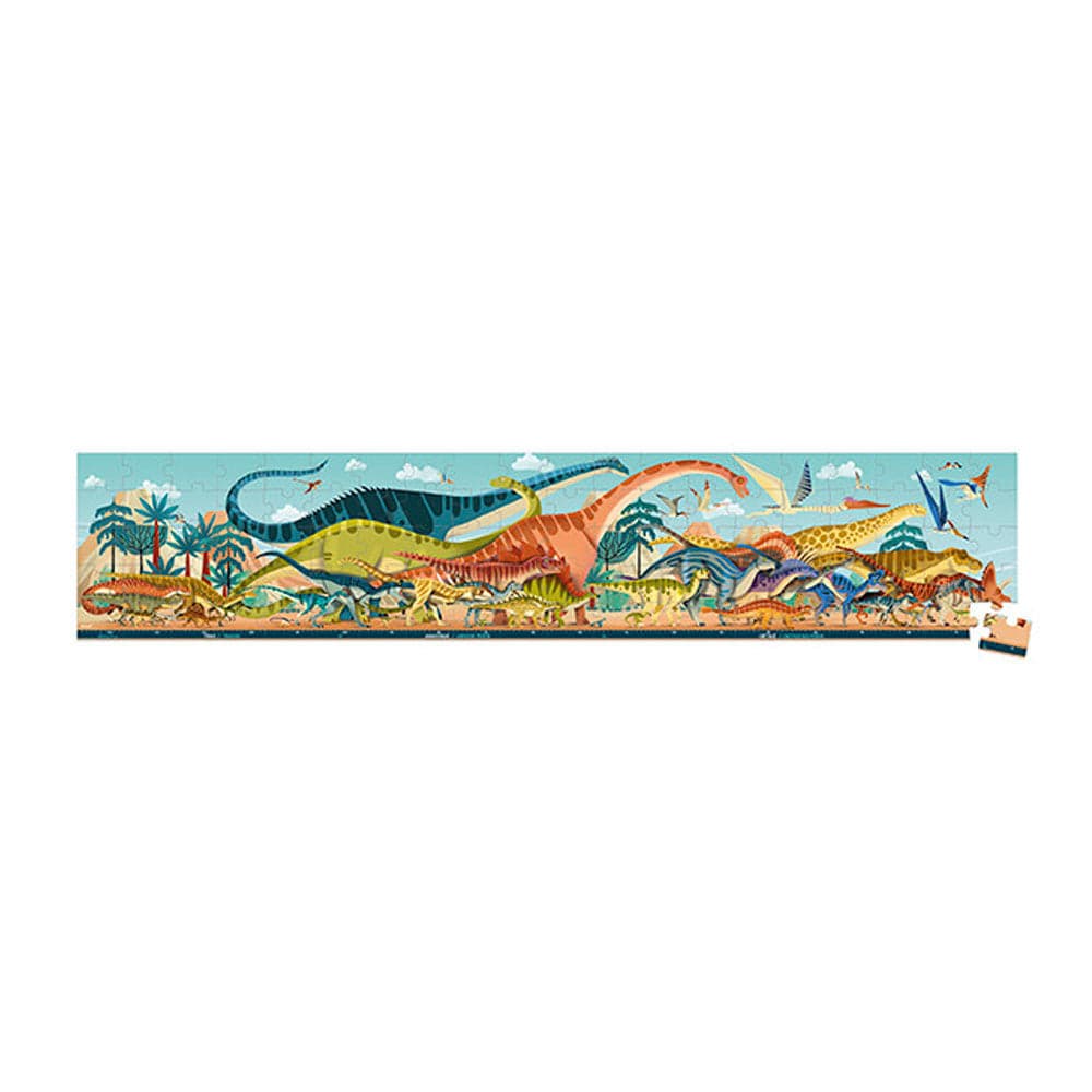 Puzle maletin  Dinosaurio 100Pcs +6 años  | Janod 2540