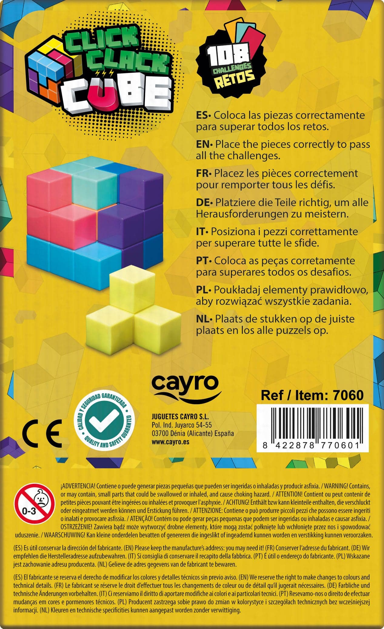 Click Clack Cube +6 años  | Cayro 7060