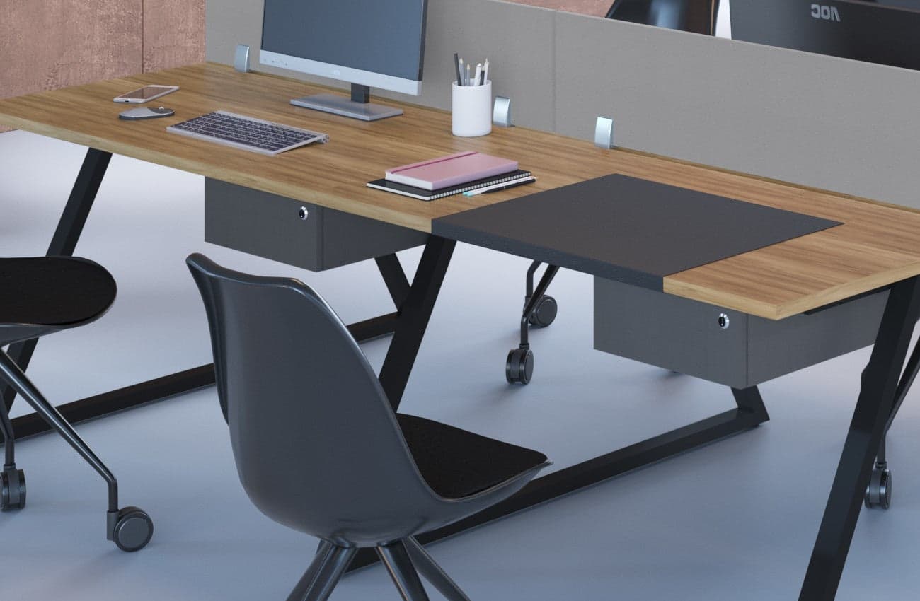 Modulo de 2 cajones suspendidos línea Concept
