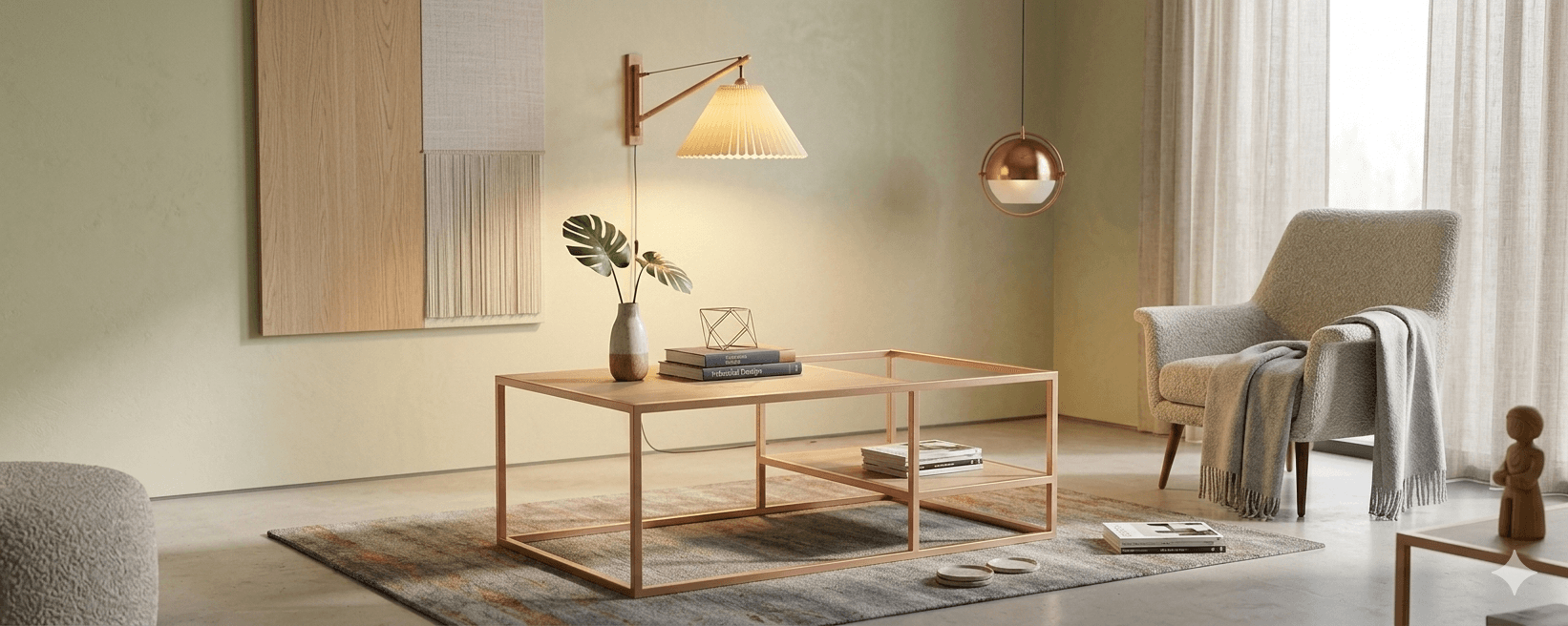 Mesa de centro línea Steel Quadra | 27854