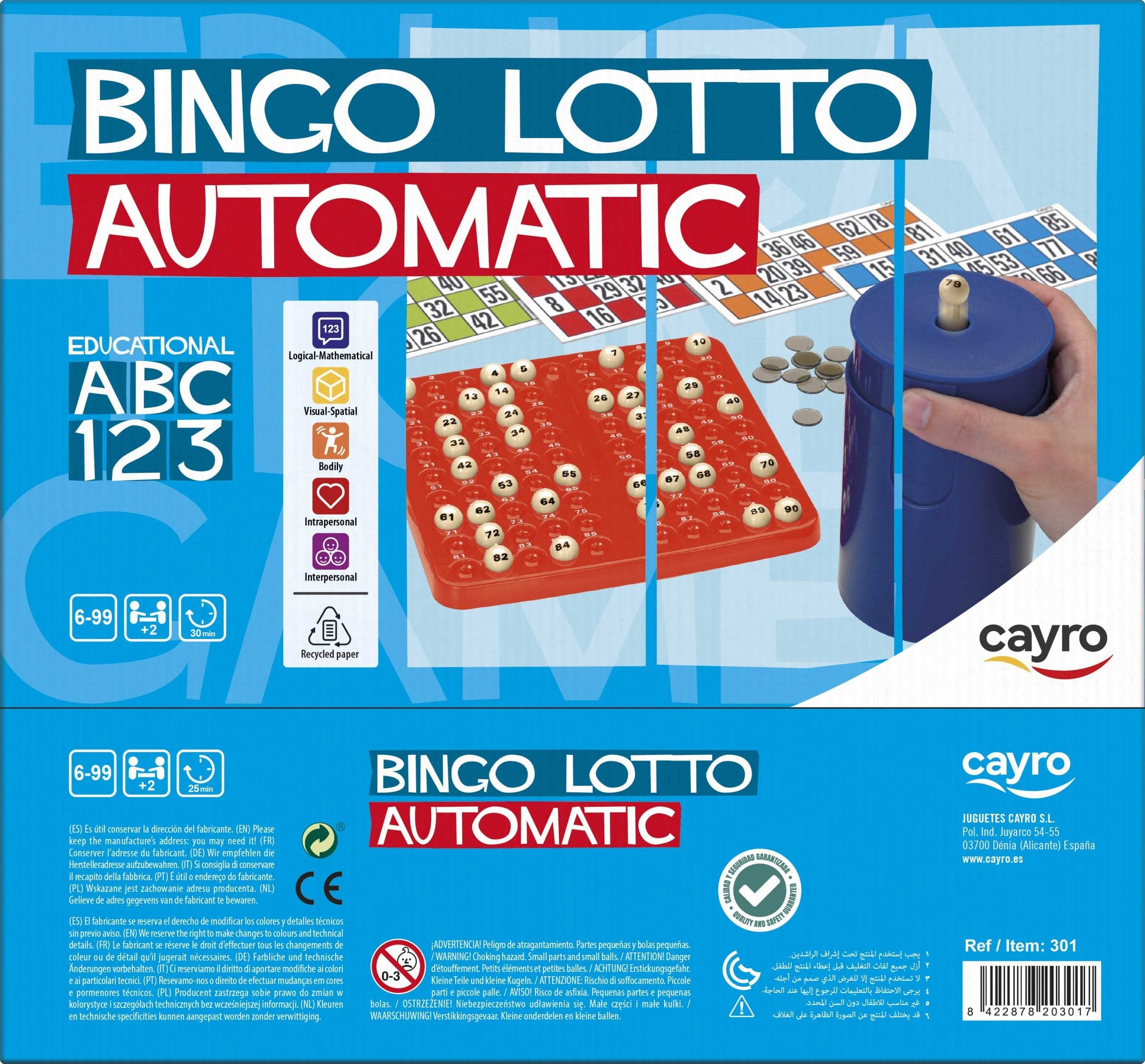Bingo Automatico + 6 años | Cayro