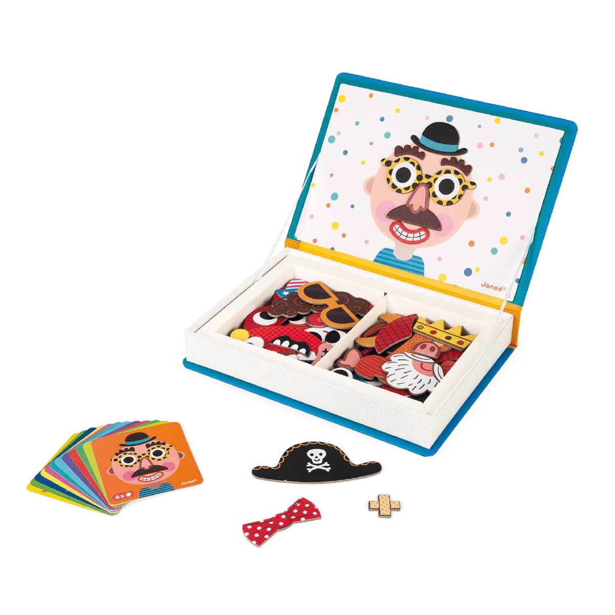 Magnéti' Book Crazy Faces Boys +3 años | Janod 2716