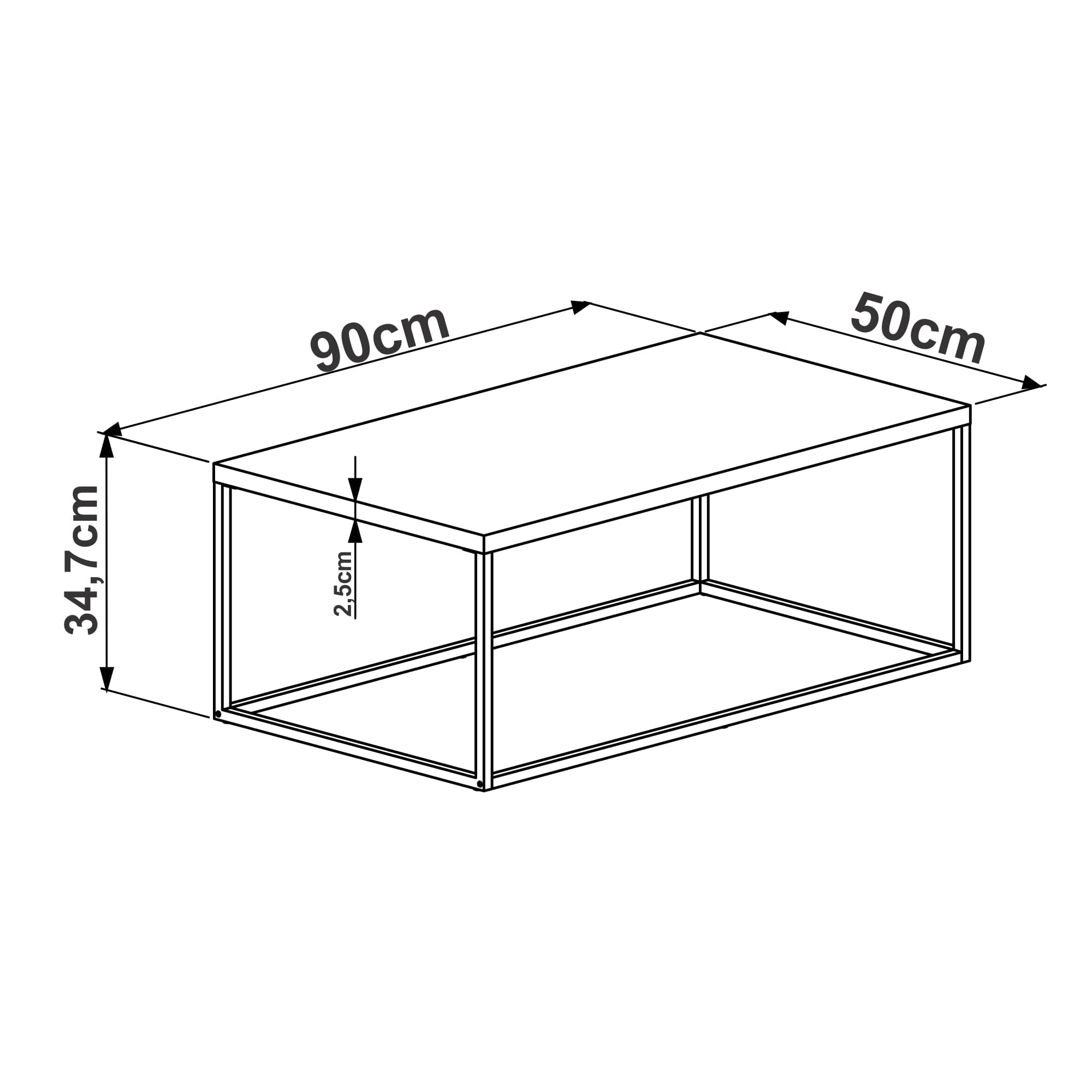 Mesa de centro Steel Quadra 27945