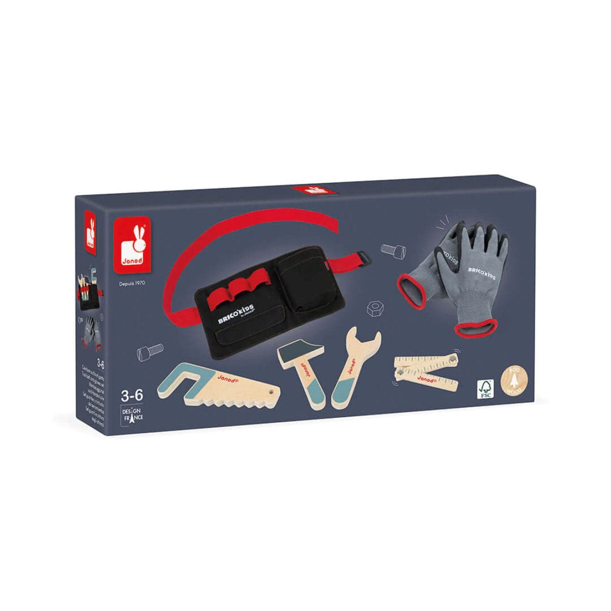 Kit de herramientas para niños +3 | Janod 6475