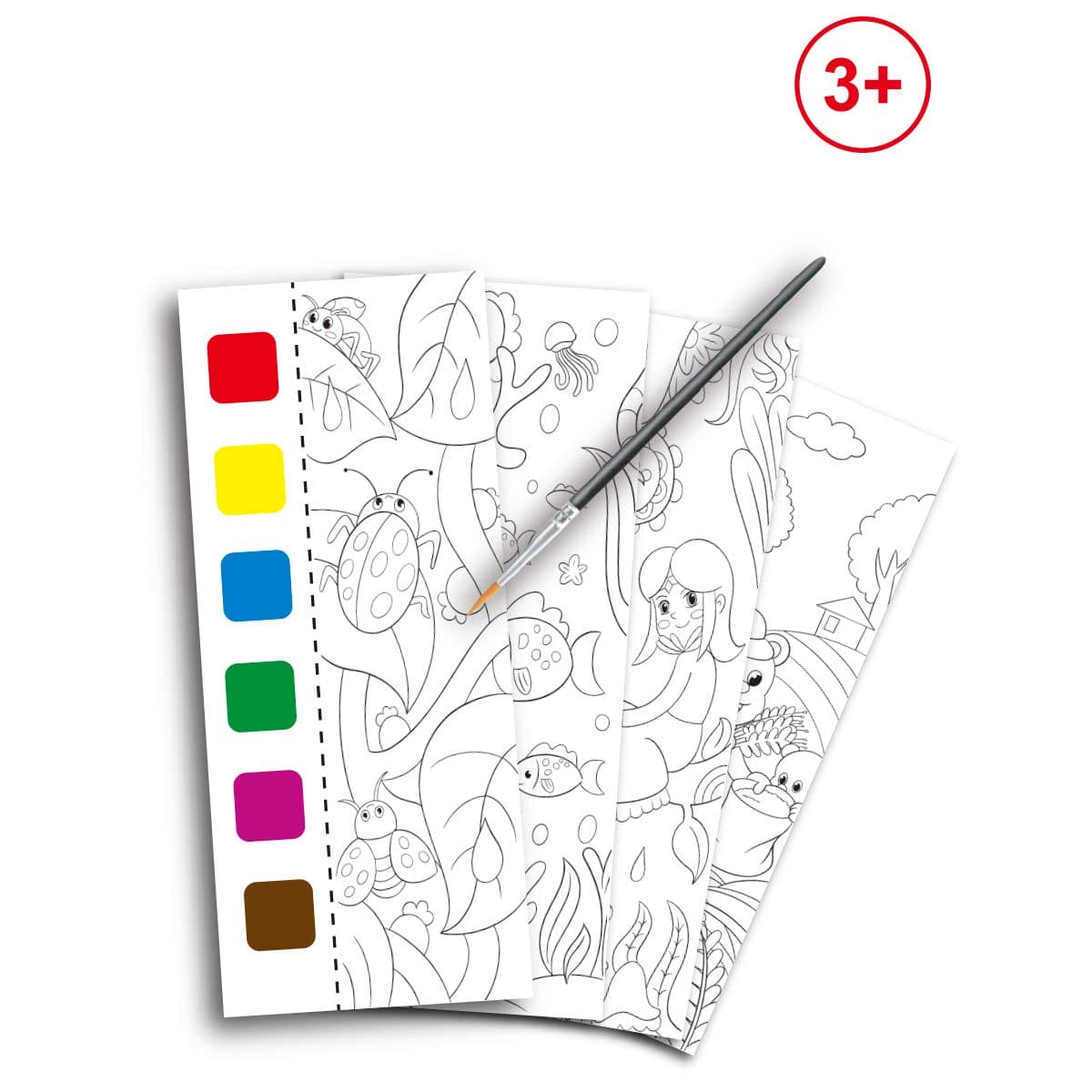 Libro para colorear con acuarelas +3 años | Maped