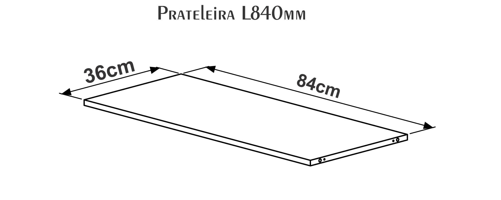 Estante L840 para estanteria modular | 25716