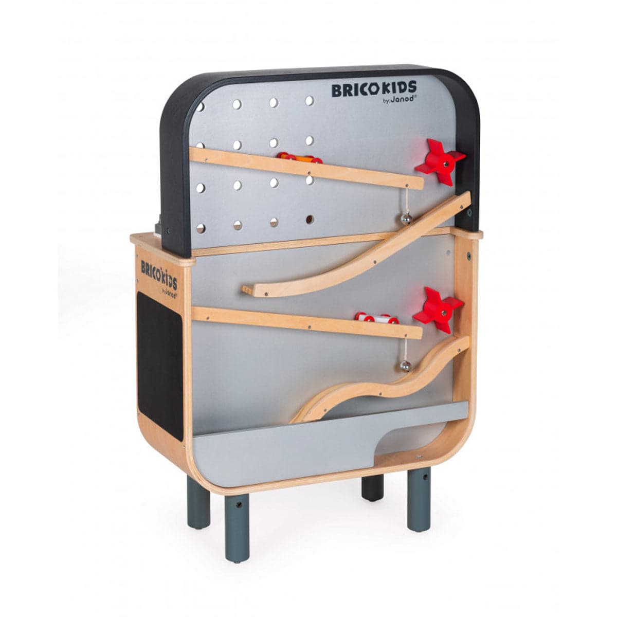 Mesa de Carpintero Reversible con Pista de Autos +3 años | Janod 6476